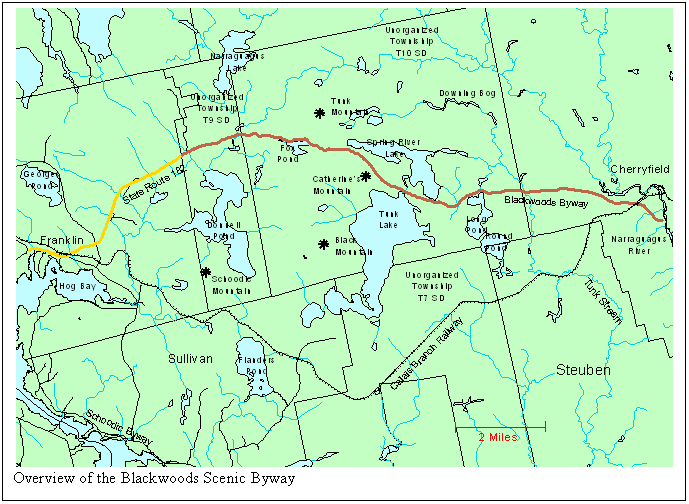 Text Box:  
Overview of the Blackwoods Scenic Byway

