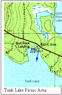Text Box:  
Tunk Lake Picnic Area



