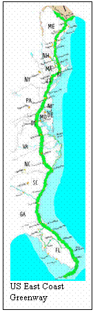 Text Box:  
US East Coast Greenway
