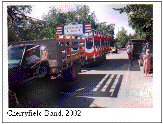 Text Box:  
Cherryfield Band, 2002
