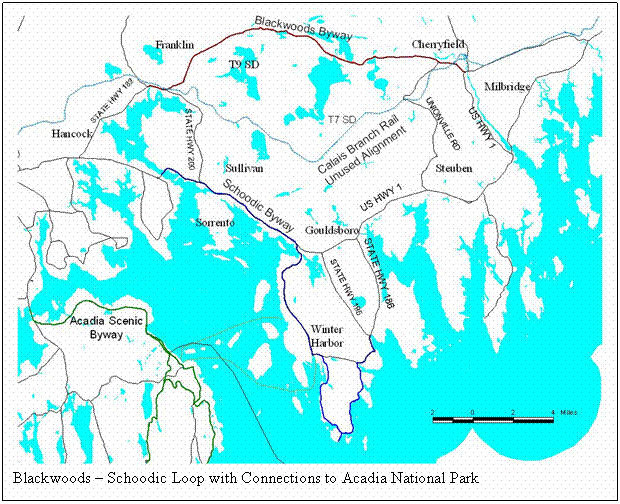 Text Box:  
Blackwoods  Schoodic Loop with Connections to Acadia National Park 
